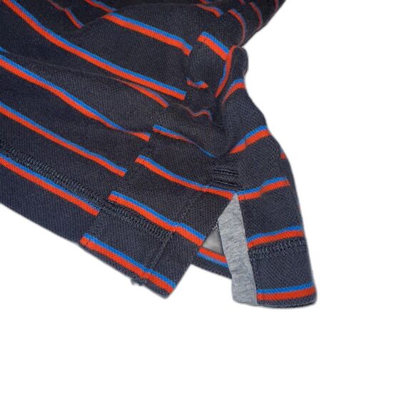 Vintage 00s Y2K Nike "The Athletic Dept." Striped Polo Shirt - Men's Size Large - Picture 5 of 9